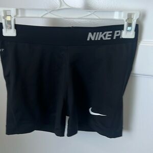 Black Nike pro shorts size medium